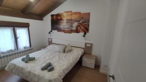 Postel nebo postele na pokoji v ubytování Casa Valparaíso