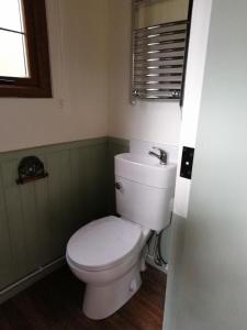 A bathroom at Durham Donkey Rescue Shepherd's Hut