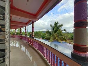 A balcony or terrace at SHANTI GUEST HOUSE
