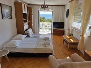 TV a/nebo společenská místnost v ubytování Apartments Žara