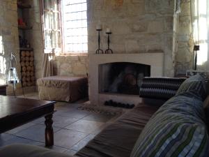 
A seating area at Lofou Traditional Stone House
