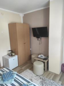 TV a/nebo společenská místnost v ubytování Rooms Luka + 37 fotografií