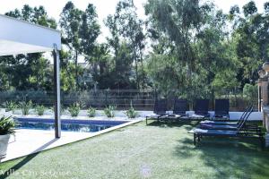The swimming pool at or close to Villa Can SeQuet (Playa de Muro)