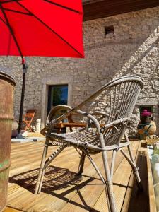 Patio alebo iná vonkajšia časť ubytovania L'instant présent