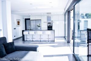 A seating area at Villa Can SeQuet (Playa de Muro)