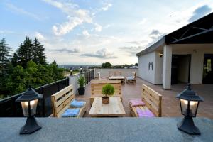 Balkón nebo terasa v ubytování Hill Hotel