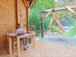 Vonkajšia záhrada v ubytovaní Chalet d' amour