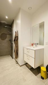 Ett badrum på ApartmentInCopenhagen Apartment 1499