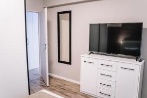 Μια τηλεόραση ή/και κέντρο ψυχαγωγίας στο Scandinavian Lux Apartment Oradea