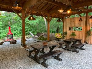 Zahrada ubytování Kizuna Lodge & BBQ Centre