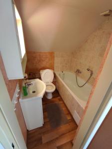 Koupelna v ubytování Apartmány Vranov