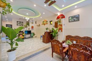 Posezení v ubytování Nam Hội Homestay