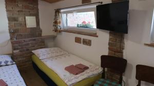 Postel nebo postele na pokoji v ubytování Apartmán Lanžhot