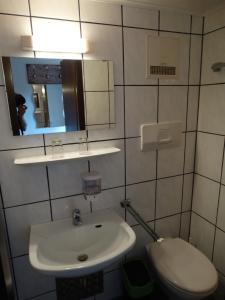 Koupelna v ubytování Gästehaus Posch