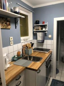 Kuchyň nebo kuchyňský kout v ubytování Das kleine Haus