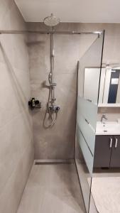 Ett badrum på Apartment Ozare