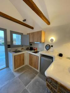 Kuchyň nebo kuchyňský kout v ubytování Anemi Vine Villas