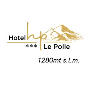 um logótipo para um hotel com uma montanha em Hotel Le Polle em Riolunato