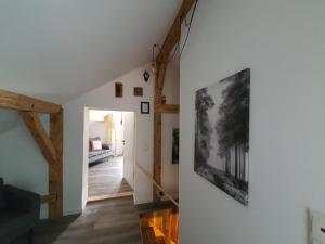 Ein Bett oder Betten in einem Zimmer der Unterkunft Hüttenglück