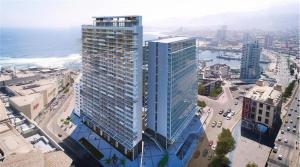 Nespecifikovaný výhled na destinaci Antofagasta nebo výhled na město při pohledu z aparthotelu