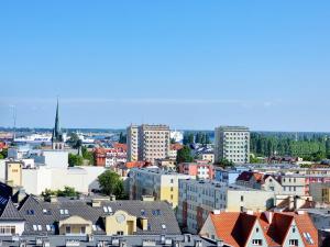 Výhľad na mesto Świnoujście alebo výhľad na mesto priamo z apartmánu