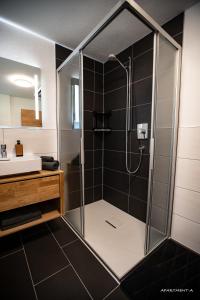 A bathroom at Haus Almrausch