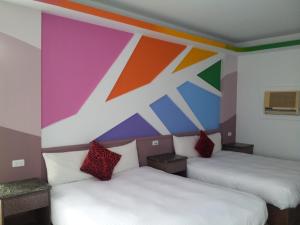 Voodi või voodid majutusasutuse Country Kos Hostel toas