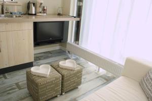 En TV eller et underholdningssystem på Apartment Silvamare