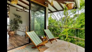 Μπαλκόνι ή βεράντα στο Private Home in Montezuma with Ocean View
