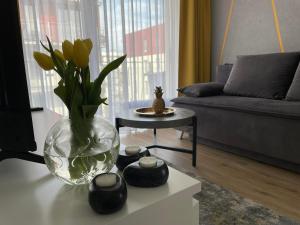 Posedenie v ubytovaní Olivkowe apartamenty