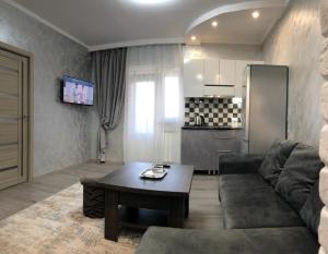 Гостиная зона в Edgars apart. Бесплатный трансфер в аэропорт.