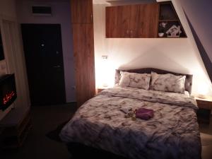Giường trong phòng chung tại Apartman Sofija Divcibare