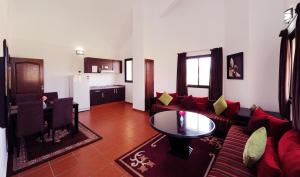 Istumisnurk majutusasutuses Farah Inn Ifrane