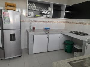 Kuchyň nebo kuchyňský kout v ubytování Casa Jaguar Manizales sector Cable