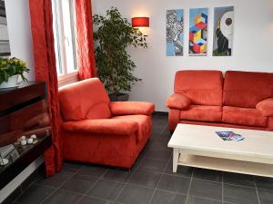 Część wypoczynkowa w obiekcie Appartement lumineux avec balcon sud, centre station, parking couvert - Flaine Forêt - FR-1-425-141