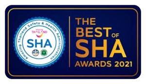 a logo for the best of sha awards at Asita Eco Resort in Amphawa
