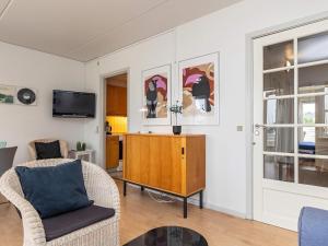 TV a/nebo společenská místnost v ubytování Holiday home Rudkøbing XIX