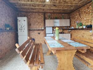 Kuchyň nebo kuchyňský kout v ubytování Casa Andrei A
