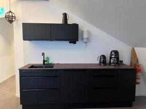 Kuchyň nebo kuchyňský kout v ubytování Torsken Brygge