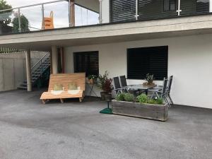 Balkón alebo terasa v ubytovaní Apart Geiger