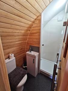 A bathroom at Glamping Pods Nr Port Isaac