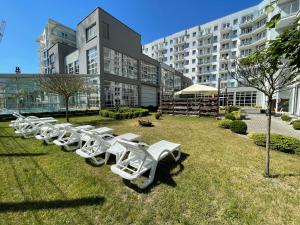 Vonkajšia záhrada v ubytovaní Hotel Diva SPA