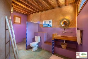 Koupelna v ubytování Ecolodge La Palmeraie