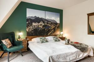 Posteľ alebo postele v izbe v ubytovaní Willa Kocham Tatry
