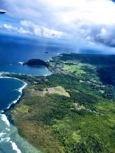 an aerial view of a island in the ocean at Maui CamperVan 2 Cozy Convenient and Classy in Kahului
