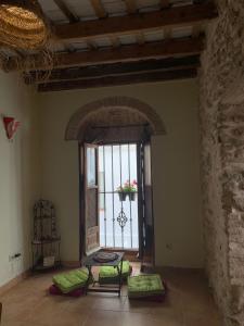 A seating area at La Casita de la Muralla