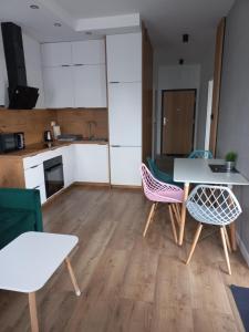 Kuchyňa alebo kuchynka v ubytovaní Apartamenty Termalne na Długiej 6
