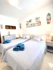 Postel nebo postele na pokoji v ubytování Casa La Marina