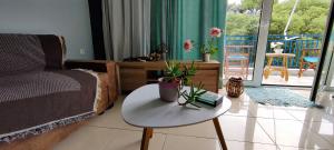 Posedenie v ubytovaní Hospitable appartment in the central park, Xanthi