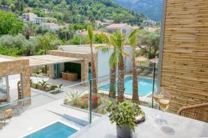 Villa mit Poolblick in der Unterkunft Soho Exclusive Suites in Skala Potamias